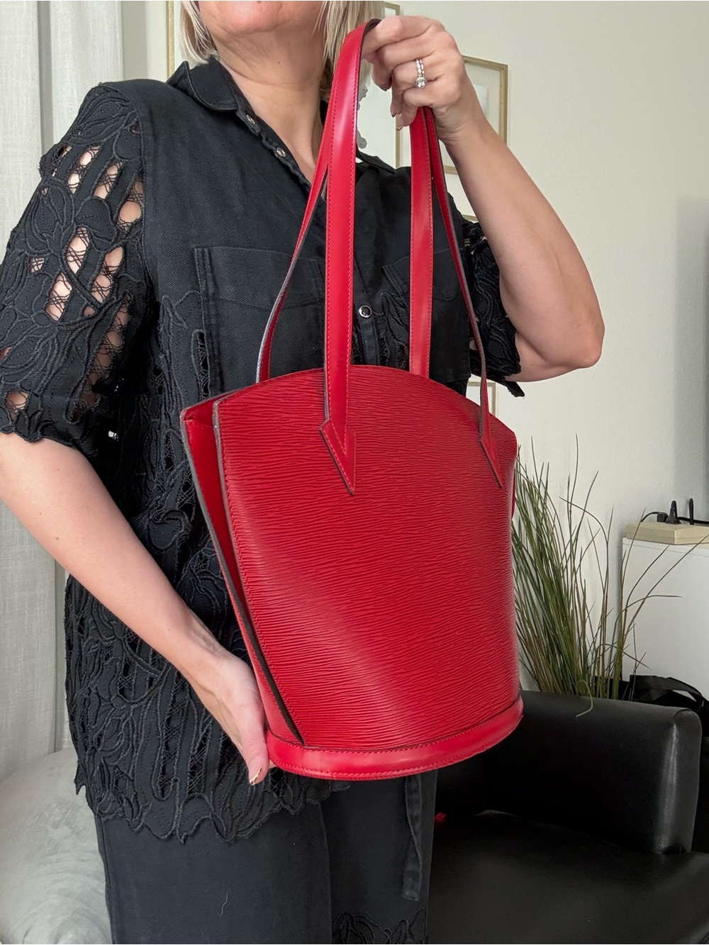 Louis Vuitton Epi Leather Saint Jacques GM in Castillan Red - Picture 3 of 12